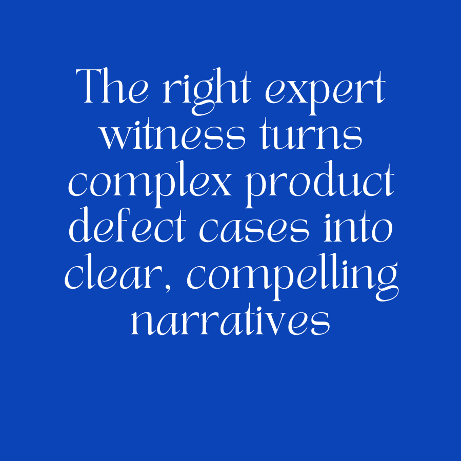 Expert Witness for Product Defect