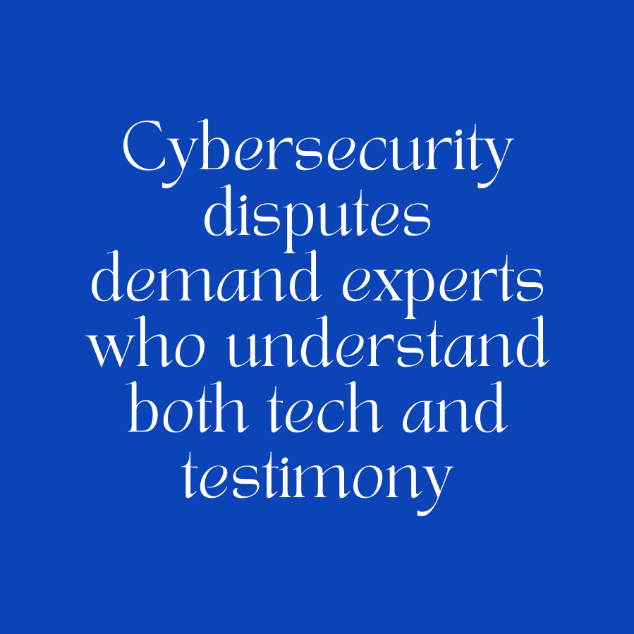 Cybersecurity Expert Witness