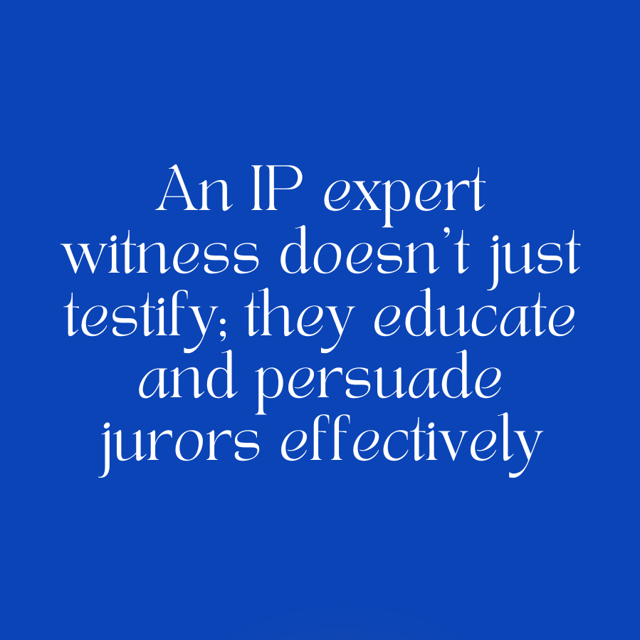 Intellectual property expert witness