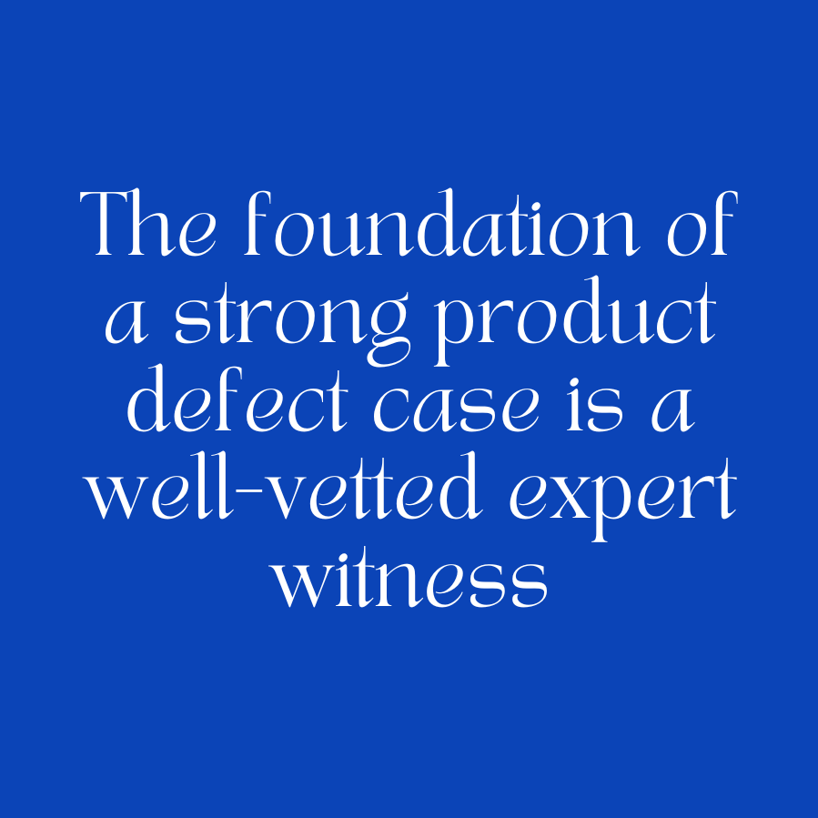 Expert Witness for Product Defect