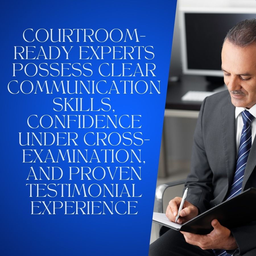 courtroom-ready experts